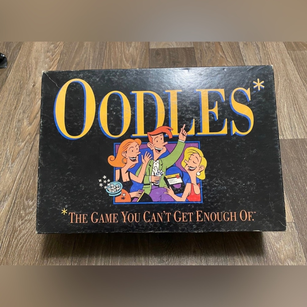 1992 Oodles Board Game Family Card Game Milton Bradley